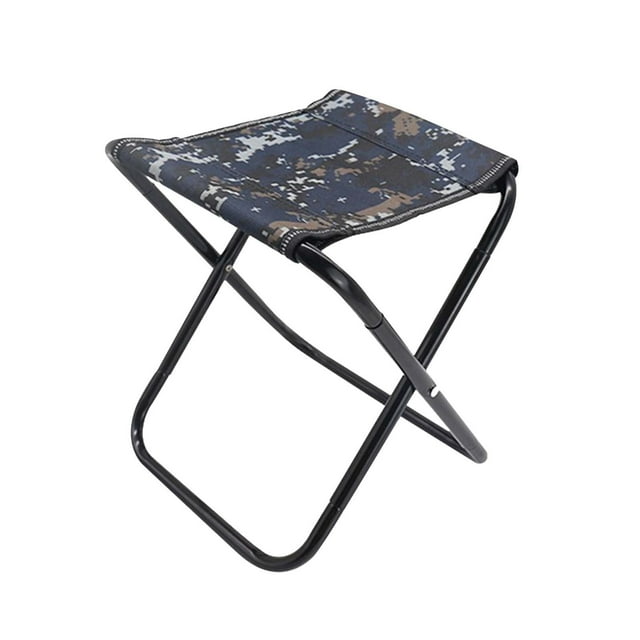 Tabouret Pliant, Chaise de Camping Robuste, Siège Portable d'Extérieur Supporte 110 kg, Compact pour Sac à Dos, Randonnée, Pêche, Conception de Cadre Durable