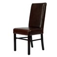 thumbnail image 3 of Classic 20''H Leather Side Chair (Set Of 2)-Color:Brown Leather,Finish:Cherry Mahogany,Quantity:Set of 2, 3 of 6
