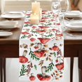 thumbnail image 3 of Table Runners 72 Inches Long Dress Scarves, Red Mushrooms Farmhouse Kitchen Table Runner, Coffee Tablerunners, Maple Leaves Plants Country Botanical 14x72 Inch, 3 of 9