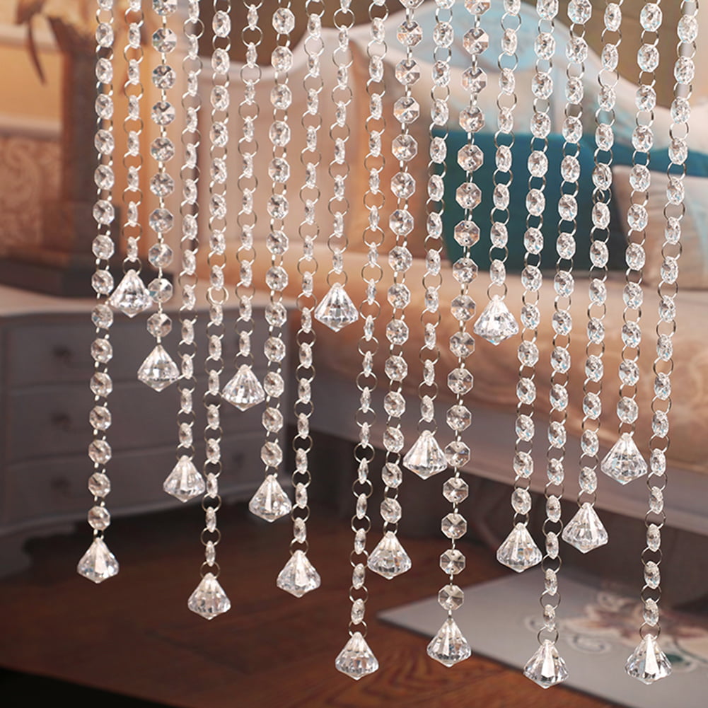Acrylic Crystal Rhinestone Bead Curtain Chandelier Accessories DIY Romantic 