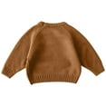 thumbnail image 4 of CYRBOKO Toddler Boy's Knit Sweaters, Winter Crew Neck Casual Long Sleeve Kint Kids Yellow Size 4-5 T, 4 of 4