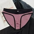 thumbnail image 2 of KHONTS Men's Briefs Underwear Low Rise Bulge Pouch Ultra Breathable Tagless Modal Underpants Pink XXXL, 2 of 3