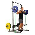 thumbnail image 1 of Sunny Health & Fitness Power and Squat Rack with High Weight Capacity, Olympic Weight Plate Storage and 360° Swivel Landmine and Power Band Attachment, 1 of 8