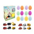thumbnail image 4 of 12x Huevos de Pascua precargados con juguetes Juguetes de desarrollo para bebés Huevos de Pascua coloridos rellenos para , Coches 22x28x8cm perfecl huevos de pascua precargados, 4 of 8
