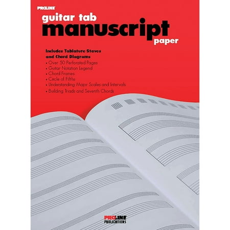 ProLine Pro Line Guitar Tab Manuscript Paper (Best Guitar Pro Tabs)