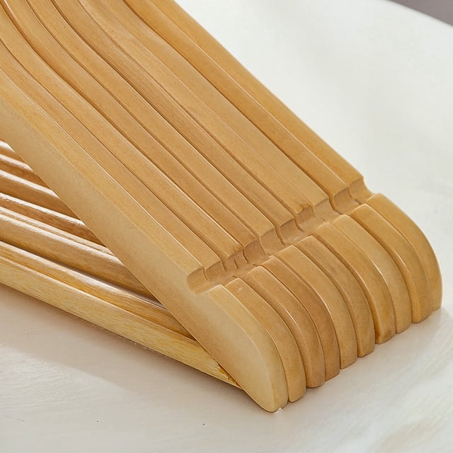 Perchas de madera para ropa, Percha de madera para trajes, perchas de madera no multifuncionales Jadeshay A