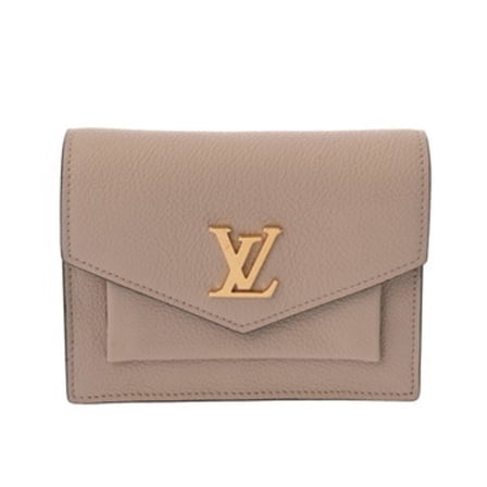 Pre-Owned LOUIS VUITTON Pochette My Lock Me Mini Greige M69204 Women's Leather... (Good)