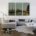 thumbnail image 2 of ARTCANVAS Hull Docks at Night 1880 Canvas Art Print by John Atkinson Grimshaw - Size: 60" x 40" (0.75" Deep) (3-Piece), 2 of 9