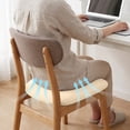 thumbnail image 5 of Elastic Velvet Dining Chair Seat Cover - Stretchable Slipcover for Curved Wooden and Upholstered Chairs, Dust and Stain Resistant Versatile Cushion Cover, 5 of 5