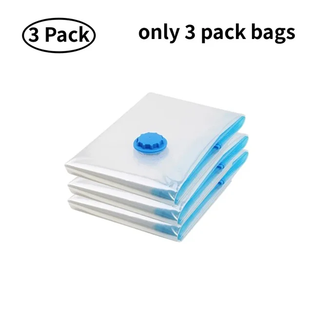 Bolsas de almacenamiento al vacío, organizador de armario, bolsa de sellado al vacío, bolsas de ahorro de espacio para ropa, Almohada, manta, paquete de bolsa de vacío de viaje
