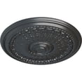 thumbnail image 3 of Ekena Millwork 27"OD x 2 1/2"P Brunswick Ceiling Medallion (Fits Canopies up to 4 1/2"), Hand-Painted Pewter, 3 of 5