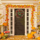 thumbnail image 4 of Holly Christmas Wreath Artificial Garland Door Trim Xmas Hanging Pendant Man Decorations Heart, 4 of 5
