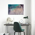 thumbnail image 2 of Inspirational Wall Art Success Motivational Poster Print Quotes Wall Decor Artwork for Office Home Bathroom Bedroom Canvas Painting Sign Framed Wall Decoration Art Ready to Hang [18''''W X 12''''H], 2 of 6