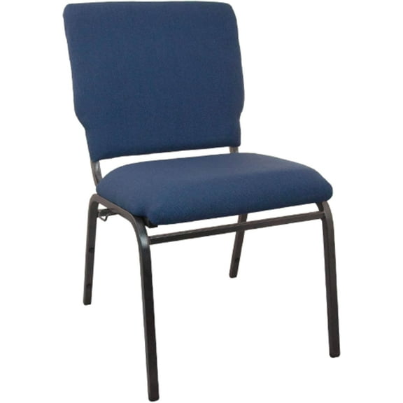 BizChair Navy Multipurpose Church Chairs - 18.5 in. Wide