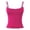 Hot Pink, variant on Tank Top for Women Sleeveless Spaghetti Strap Tank Tops with Built in Bra Slim Fitted Sports Bras Women Tops