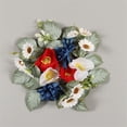 thumbnail image 4 of July Patriotic Candle Rings Wreaths with Red White Blue Flowers,Small Candle Wreaths for Pillars Artificial Poppy Candle Ring Holder for Memorial Day Independence Day Party Table Centerpieces,8Inch, 4 of 8