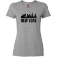 thumbnail image 3 of Inktastic New York Skyline Grunge Women's T-Shirt, 3 of 5