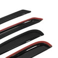 thumbnail image 6 of Ikon Motorsports Compatible with 04-12 Chevy Colorado GMC Canyon Extended Cab Acrylic Window Visors Vent Windshield Deflector Rain Guard 4Pc Set Outside Mount 2005 2006 2007 2008 2009 2010 2011 2012, 6 of 9