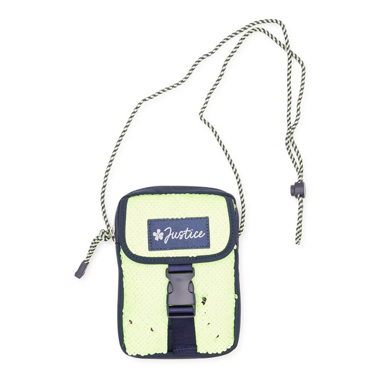 Justice Girls Crossbody Bag with Braided Strap 