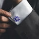 thumbnail image 1 of Floral Rhinestone Glass Button DIY Hand Decorated Button Shirt With, 1 of 5
