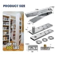 thumbnail image 4 of Door Pivot Hinge, Pivot Hinge System with Goal Kick Hardware, for Heavy Duty Wood Doors Up to 200 Lb, 4 of 5