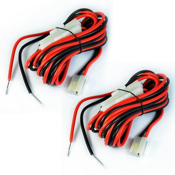2X DC Power Cable Cord for Mobile Radio TK-760/768/8800 TM-241 FT 3 Metres,2 x DC Power Cable,Black&Red