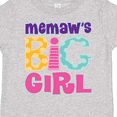 thumbnail image 4 of Inktastic Memaw Big Girl Girls Toddler T-Shirt, 4 of 5