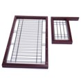 thumbnail image 5 of Wood Freestanding Pet Gate Adjustable Width 40"-71", Indoor Dog Gate Fence for Stairs, Doorways, Hallways-Brown, 5 of 8