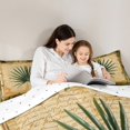 thumbnail image 5 of Feelyou Summer Leaf Plant Full Size Comforter Sets, Jungle Botanical Bedding Comforter Set, Rustic Farmhouse Plant Reversible Bedding Sets, Breathable Home Decor, 3-Piece, 5 of 8
