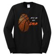 thumbnail image 2 of Wild Bobby, Basketball Fingerprint It's In My DNA, Sports, Men Long Sleeve Shirt, Black, Small, 2 of 5