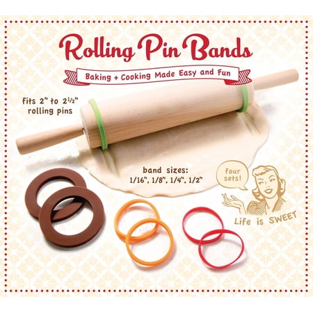 Talisman Designs Silicone Rolling Pin Bands | 8 Piece Set