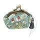 thumbnail image 1 of Monederos Con Hebilla Para Mujer Cierre De Broche Floral Verde Claro Sunnimix Monedero, 1 of 8