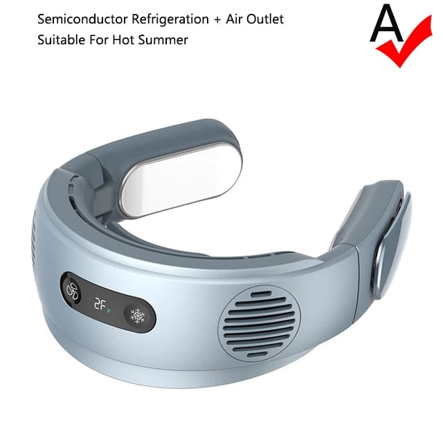 UMMH Neck Fan Mobile Air Conditioner Cooler Outdoor Wearable Foldable Bladeless Neck Cooling Fan