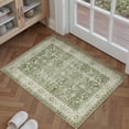 thumbnail image 2 of BERTHMEER 2'x3' Area Rugs for Bathroom Entryway Bedroom Kitchen Dorm Entrance Non Slip Washable Small Green Vintage Traditional Oriental Accent Distressed Carpets, 2 of 5