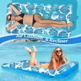 thumbnail image 3 of Inflatable Pool Floats Raft Water Hammock Lounge Adults, Inflatable Pool Floats Adult Size 73 x 34in, 3 of 7