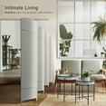 thumbnail image 5 of Tall Extra Wide Foldable Panel Partition Wall Divider, Double Hinged Room and Folding Privacy Screens, 6 feet, White, 5 of 7