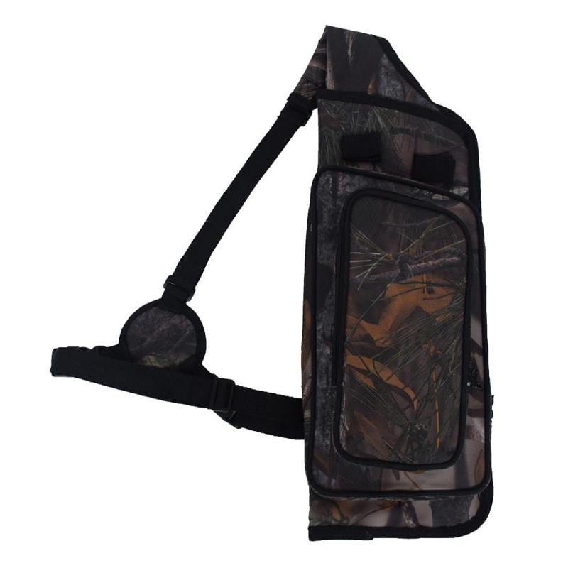 Traditional Bow Quiver Case Shoulder Back Arrow Holder W/ Zipper