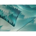 thumbnail image 3 of Ambesonne Turquoise Quilted Bedspread Set 3 Pcs, Misty Woodland Mountains, Queen Size, Dark Seafoam Dark Teal, 3 of 4