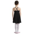 thumbnail image 3 of Xnihocha Kids Girls Ballet Dance Leotard Tutu Dress Cross Back Camisole Dress Modern Lyrical Dancewear Black S, 3 of 7