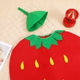 thumbnail image 2 of Disfraz infantil de fresa con diseño de fruta y verdura (1 unidad). Divertido y creativo. Ideal para cosplay, fiestas infantiles y desfiles de moda., 2 of 7
