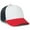 White/navy/red, variant on Outdoor Cap OCFOAM 5-Panel Foam Cap-White/White