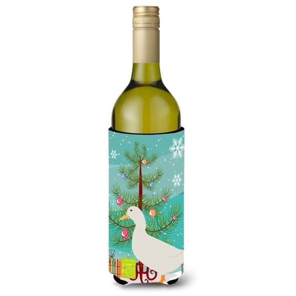 Carolines Treasures BB9227LITERK American Pekin Duck Christmas Wine Bottle Beverge Insulator Hugger