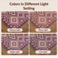 thumbnail image 7 of Design&I 5'x7' Washable Area Rug Purple Boho Lattice Abstract Southwestern Geometric Scroll Vintage for Dining Room, Under Table, Home Office, Snag-Free, Skid-Resistant, 7 of 7