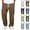 #02 Brown, variant on Mens Lounge Pants Waffle Knit Textured Casual Pants Elastic Waist Multi Pocket Wide Leg Soft Pajama Pant, #02 White M