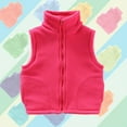 thumbnail image 2 of Diufon Toddler Baby Fleece Vest Boys Girls Ligntweight Cute Stand Collar Jackets Fall Winter Warm Outerwear, 2 of 6