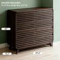 thumbnail image 4 of Dresser for Bedroom with 8 Drawers, 48" Wide Wood Dressers & Chests of Drawers Slides Pre-Installed, Wooden Dresser TV Stand, Modern Closet Clothes Storage Organizer for Bedroom, Natural Oak, 4 of 7