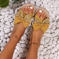 thumbnail image 5 of Dpityserensio Sandals for Women Casual Home And Outdoor Versatile Floral Bow Round Toe Open-Toe Flat Summer Slides, 5 of 9