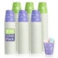 thumbnail image 1 of Vasos de papel desechables LITOPAK 1200, paquete de 150 ml para fiestas, 1 of 7