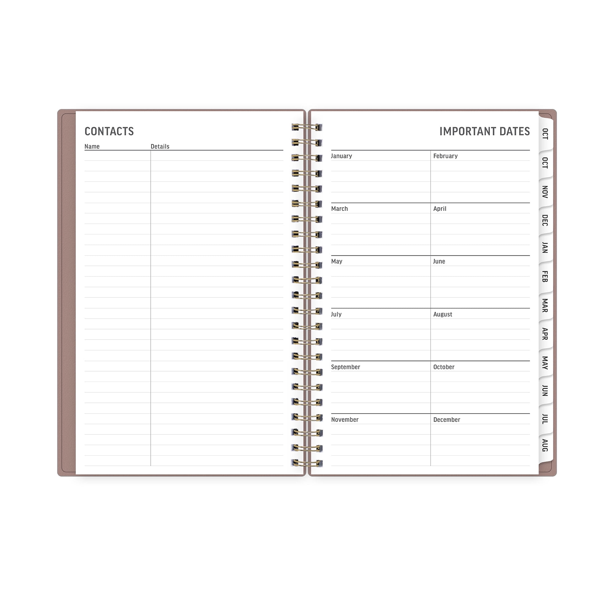 Blue Sky Monthly Weekly Medium Planner (5" x 8") Coco 15-Month October 2025 - December 2026