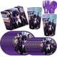 thumbnail image 2 of Decoraciones para fiesta de cumpleaños de la película Miércoles Addams Vajilla temática del miércoles Suministros para fiesta Vaso Plato Globo para baby shower, 2 of 5